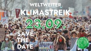 Mehr über den Artikel erfahren 23.9 Kli­ma­streik — SAVE THE DATE
